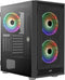 Aerocool Graphite - Middle Tower PC Behuizing - 3x 140mm ARGB - Zwart (3x)