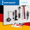 Gereedschapswand van MDF 120 x 60 cm - Wit gelakt - Perforatiebord met 7 mm gaten