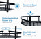 Happy Goods Doucherek - 3 Laags - Zelfklevend - RVS - Zwart - Draagcapaciteit 35 kg (2 haken)