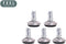 Feel Furniture - Vaste voeten voor bureaustoel (set van 5 stuks)