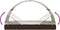 vidaXL - Ligbed - met - rond - dak - 211x57x140 - cm - poly - rattan - bruin