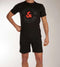JACK&JONES JACAARON SS TEE AND SHORTS SET - T-shirt met korte mouwen - Standard fit - Black