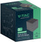 V-TAC VT-409CCT-DG - Solar Wandlamp - PIR Sensor - IP65 Waterdicht - Donkergrijs - 9W - 800 Lumen - 3-in-1