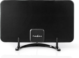 Nedis Binnenantenne - Actief - FM / UHF / VHF - Ontvangstbereik: 0-25 km - LTE700 - Versterking: 26 dB - ABS - Zwart
