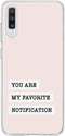 Design Backcover Samsung Galaxy A70 hoesje - Notification