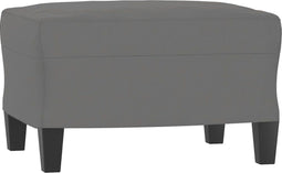 vidaXL - Voetenbank - 60x50x41 - cm - microvezelstof - donkergrijs