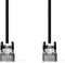 Nedis CAT5e Netwerkkabel - SF/UTP - RJ45 Male - RJ45 Male - 2.00 m - Rond - PVC - Zwart - Label