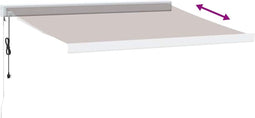 vidaXL - Luifel - automatisch - uittrekbaar - 300x250 - cm - bruin