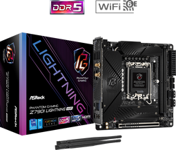 ASRock Z790I Lightning - Moederbord Mini-ITX - Wi-Fi 6E Bluetooth 5.3 - Socket 1700