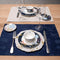Laura Ashley Heritage Collectables Placemats 2-Tone Midnight - Blauw