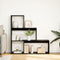 vidaXL - Kamerscherm - / - boekenkast - 3-laags - 123x29x123 - cm - hout - zwart
