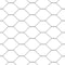 vidaXL - Hexagon - Hek - Grijs - 0,4x10 - m - Staal