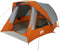 vidaXL - Tent - 4-persoons - waterdicht - grijs - en - oranje