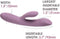 SVAKOM - Trysta Neo - Interactieve Rabbit Vibrator met G-Spot Balletje - Pink