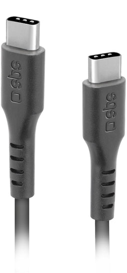 SBS TECABLETCC3M - USB-C-kabel 3m - Snelladen tot 60W - Zwart