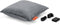 Home&Comfort - Verwarmd Kussen - Draadloos Oplaadbaar 3 Warmtepeilen - Fluweel Grey