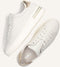 Gabor 395 - Lage Sneakers - Leer met goudkleurige accenten - Wit
