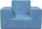 vidaXL Kinderbank zacht pluche blauw