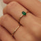 Isabel Bernard - Baguette - Ring 14 karaat goud - Groen (48)