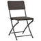 vidaXL - Tuinstoelen - inklapbaar - 4 - st - HDPE - en - staal - bruin