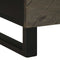 vidaXL - Nachtkastje - 40x33x46 - cm - massief - mangohout - zwart
