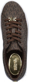 Michael Kors Keaton Lace Up - Dames Sneakers - Canvas met logoprint - Bruin (maat 36)