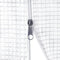 vidaXL - Tuinkas - met - stalen - frame - 20 - m² - 10x2x2 - m - wit