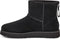 UGG Classic Mini Logo ZIP Enkellaars - Sheepskin voering - Black - Maat 37