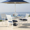 Coast Parasolvoet op Wielen - Vulbaar - Max. 25 kg - 45 x 44 x 40 cm - Zwart