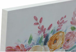 Schilderij DKD Home Decor Blommor (80 x 2,8 x 80 cm) (2 Stuks)