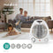 Nedis HTFA13CWT - Ventilatorkachel met thermostaat - 2 warmtestanden - Wit