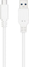 Nanocable 10.01.4001-W - USB-C naar USB A - 100 cm - Wit