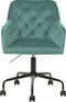 ANTARES - Bureaustoel - Mintgroen - Fluweel