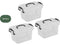 Brasq Opbergbox - SB11 - 11 Liter - Stapelbaar - 35,5 x 24,5 x 20 cm - Transparant (3 stuks)