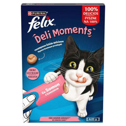 Snack for Cats Purina Felix Deli Moments Salmon 4 x 10 g