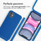 imoshion Hoesje Geschikt voor iPhone 11 Hoesje Met Koord - imoshion Siliconen hoesje met koord - Blauw