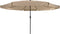 vidaXL - Tuinparaplu - met - LED-verlichting - 395x245 - cm - Taupe