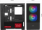 Mars Gaming MCZ - Mini-Tower Micro ATX - LED RGB - Zwart