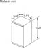 Bosch KIL32NSE0 - Integreerbare koelkast - 132/15 liter - Serie 2