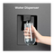 Hisense RF540N4WFE - Amerikaanse koelkast - 182 cm - 480 liter - No Frost - Waterdispenser - Zwart RVS