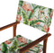CINE - Tuinstoel set van 2 - Donkerhout/Roze/Flamingo - Polyester