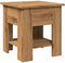 vidaXL - Salontafel - 40x40x42 - cm - bewerkt - hout - artisanaal - eikenkleur