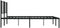 vidaXL - Bedframe - met - hoofdbord - metaal - zwart - 183x213 - cm