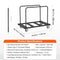 Platenwagen - Gipsplatenkar 816 kg - 115 x 74 cm - Zwart