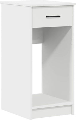 vidaXL - Computertorenstandaard - met - lade - 35x45x77 - cm - wit