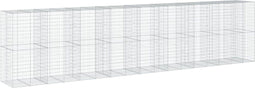 vidaXL - Schanskorf - 850x100x200 - cm - gegalvaniseerd - ijzer - zilverkleurig