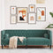 vidaXL - Driezitsbank - Chesterfield-stijl - en - bolsters - fluweel - donkergroen