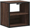 vidaXL - Nachtkastje - wandgemonteerd - 40x31x39,5 - cm - bruin - eikenkleurig