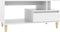 vidaXL - Salontafel - 90x49x45 - cm - bewerkt - hout - wit