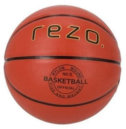 Basketbal - REZO - Rubber - Maat 5 - Bruin - Veelzijdig